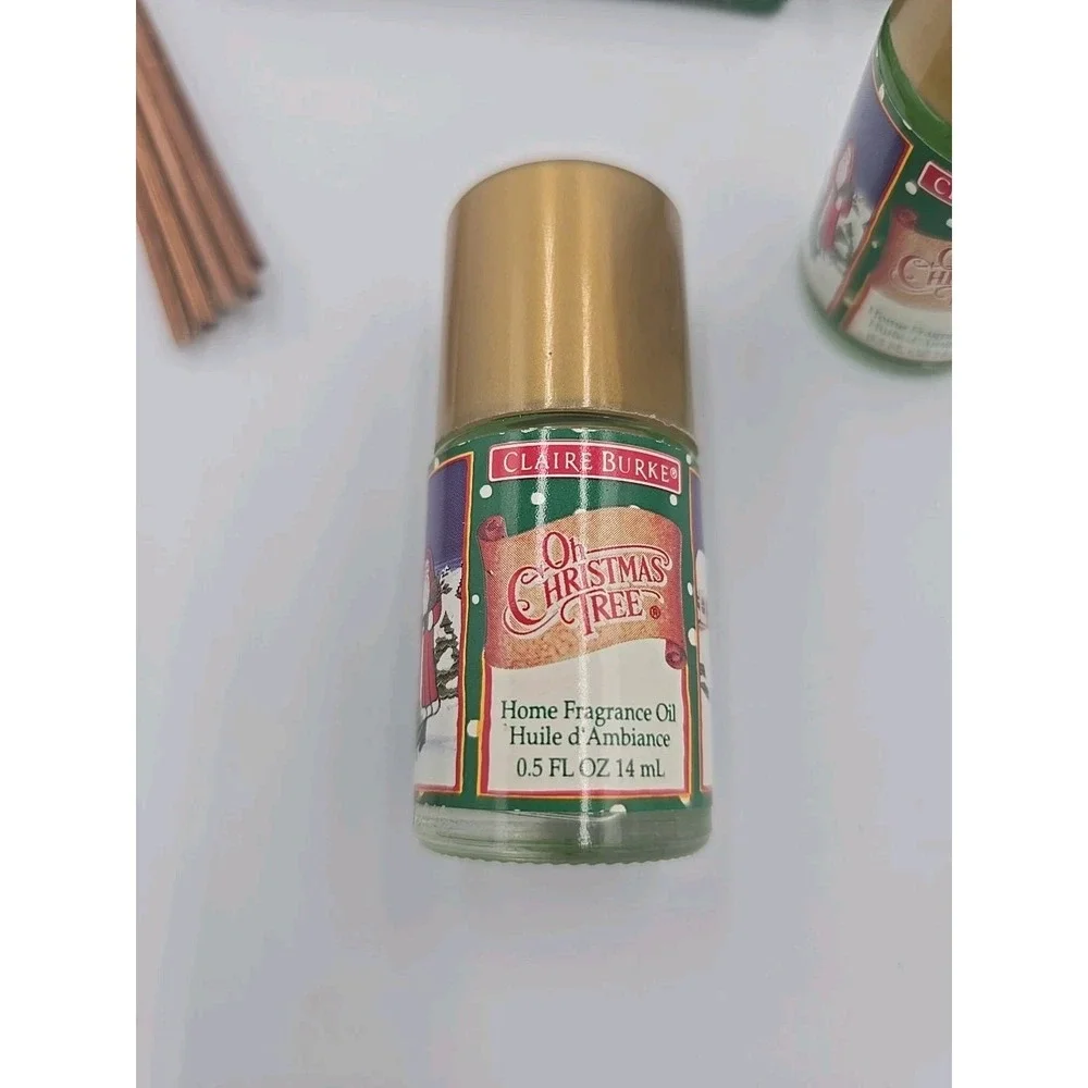 NWT Claire Burke Oh Christmas Tree Fragrance Oil 1/2 oz Vintage Holiday